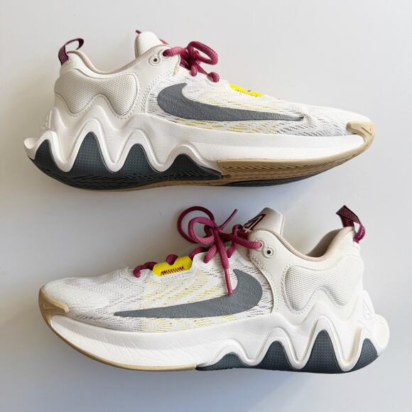 Nike Mens Giannis Immortality 2 Basketball Shoes Sail Grey Rattan Size 8.5 - Picture 3 of 8